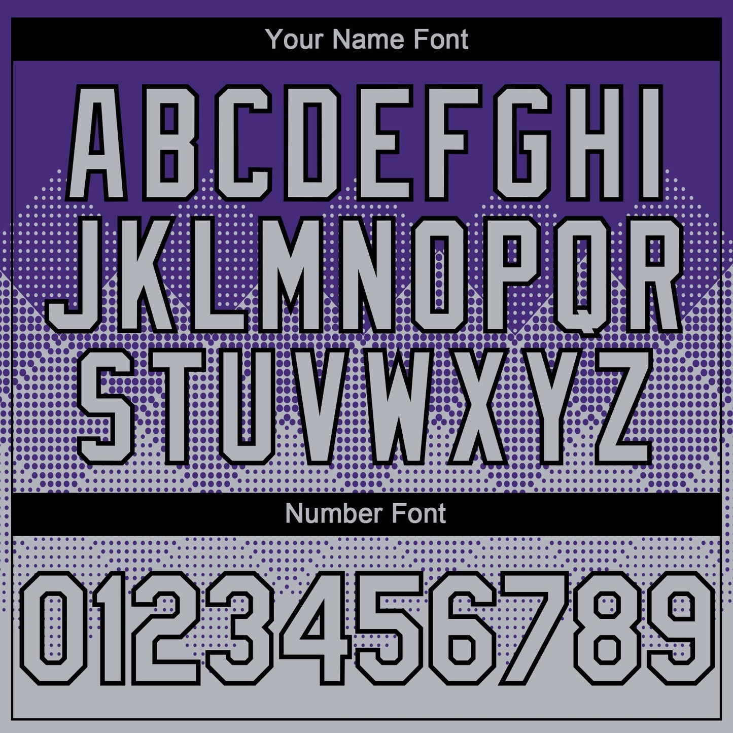 Custom Purple Gray-Black 3D Gradient Square Shape Authentic Baseball Jersey