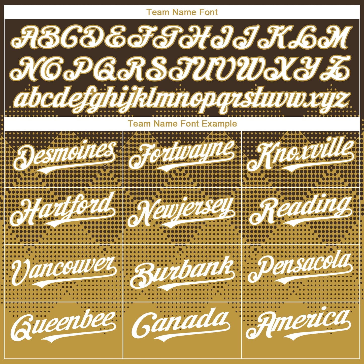 Custom Brown White-Old Gold 3D Gradient Square Shape Authentic Baseball Jersey