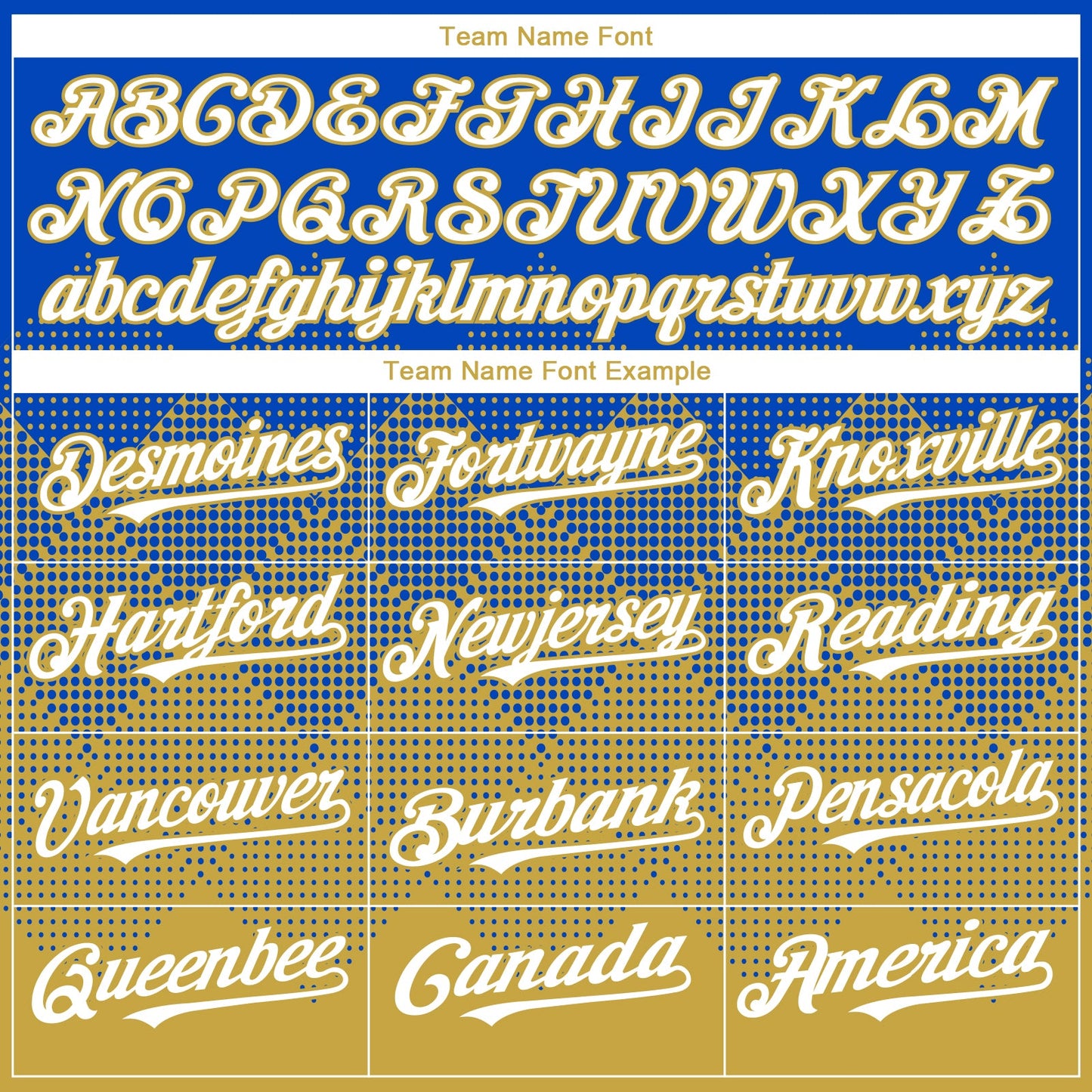 Custom Thunder Blue White-Old Gold 3D Gradient Square Shape Authentic Baseball Jersey