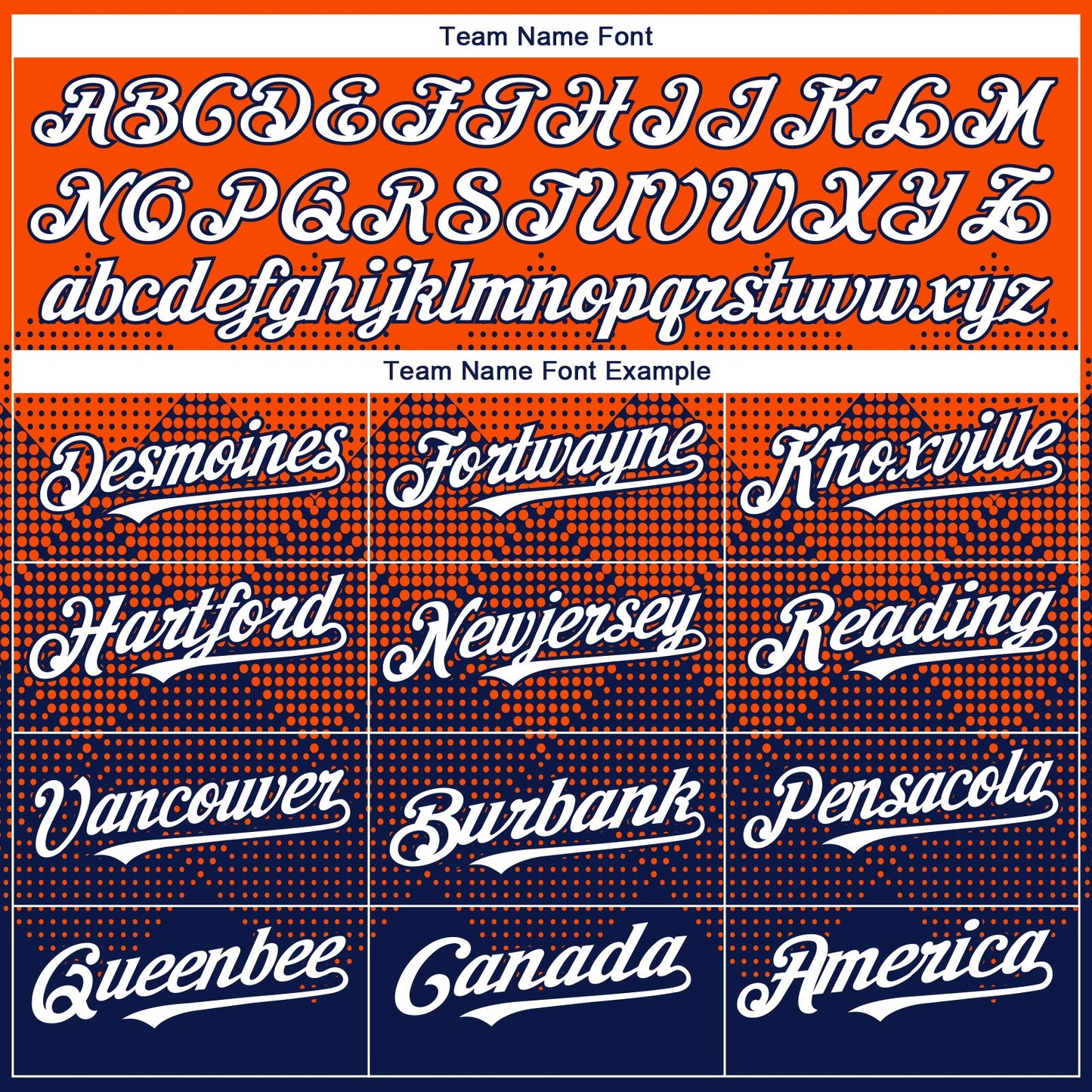 Custom Orange White-Navy 3D Gradient Square Shape Authentic Baseball Jersey