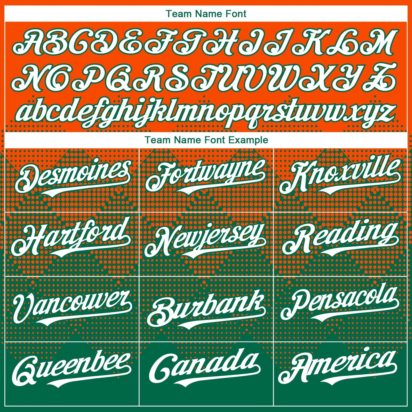 Custom Orange White-Kelly Green 3D Gradient Square Shape Authentic Baseball Jersey