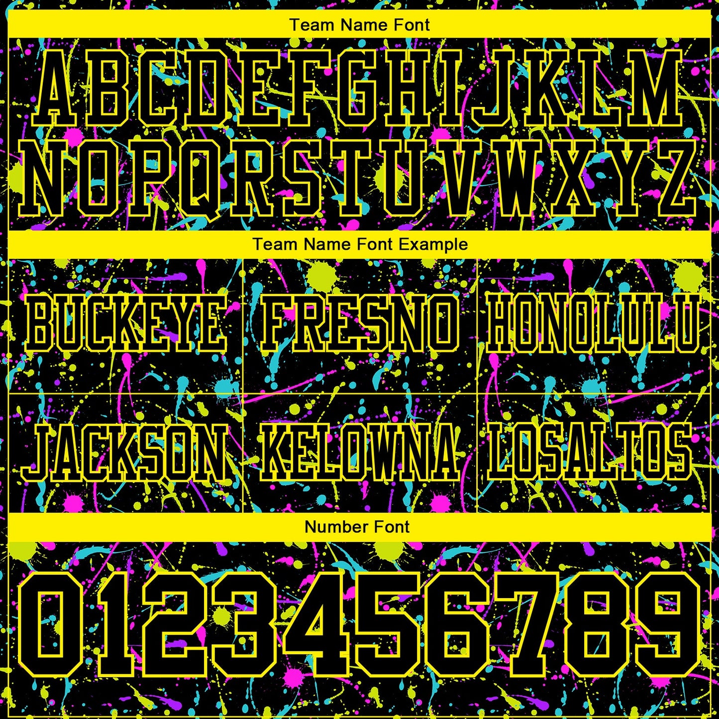 Custom Graffiti Pattern Black-Light Yellow 3D Pattern Splash Mesh Authentic Football Jersey