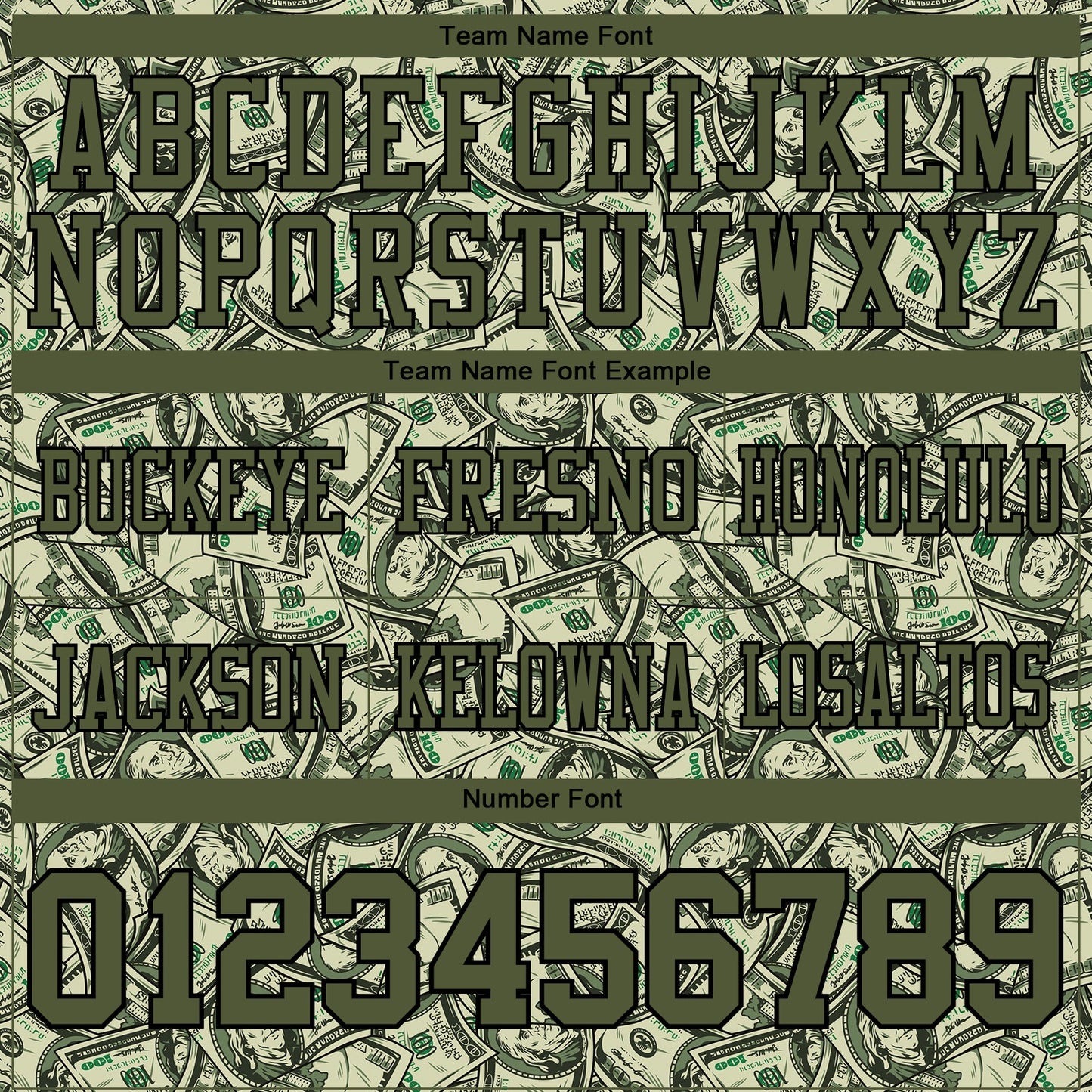 Custom Green Olive-Black 3D Pattern Dollar Mesh Authentic Football Jersey