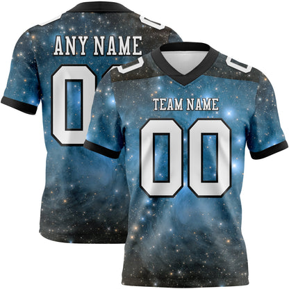 Custom Tie Dye White-Black 3D Pattern Abstract Trendy Holographic Vaporwave Style Mesh Authentic Football Jersey