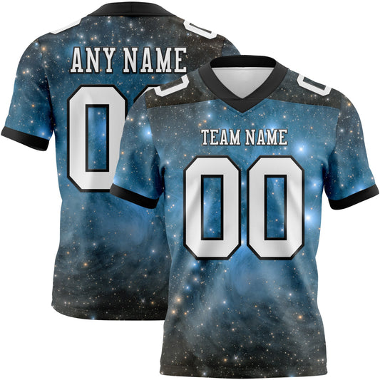 Custom Tie Dye White-Black 3D Pattern Abstract Trendy Holographic Vaporwave Style Mesh Authentic Football Jersey