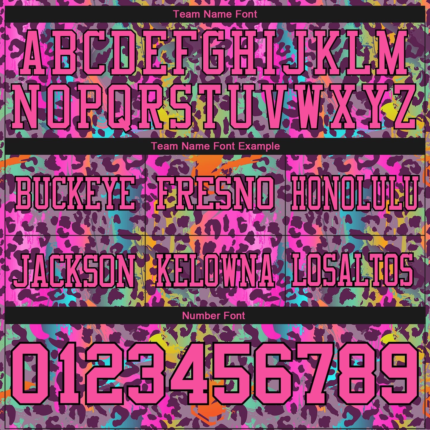 Custom Graffiti Pattern Pink-Black 3D Pattern Colorful Leopard Print Mesh Authentic Football Jersey