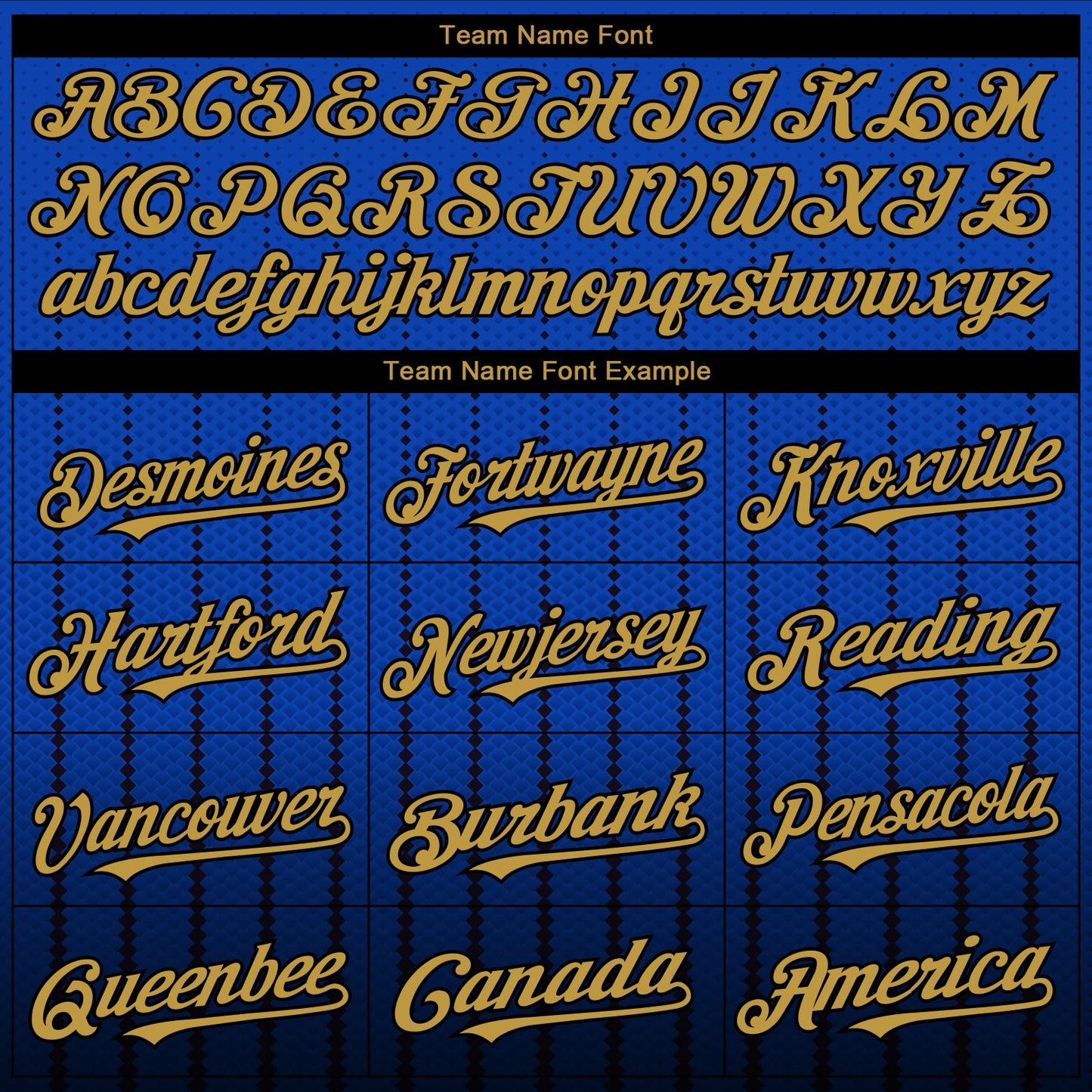 Custom Thunder Blue Old Gold-Black 3D Pattern Design Gradient Geometric Shape Authentic Baseball Jersey