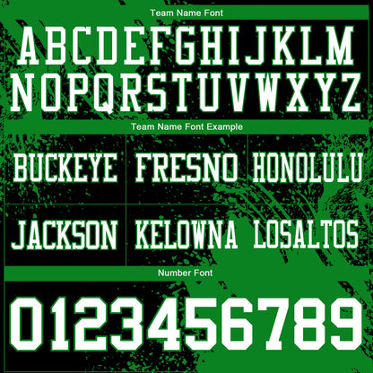 Custom Black White-Grass Green 3D Pattern Abstract Brush Stroke Mesh Authentic Football Jersey