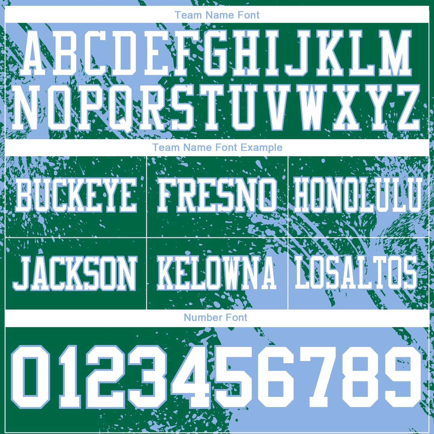 Custom Kelly Green White-Light Blue 3D Pattern Abstract Brush Stroke Mesh Authentic Football Jersey