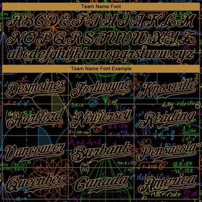 Custom 3D Pattern Design Math Authentic Baseball Jersey