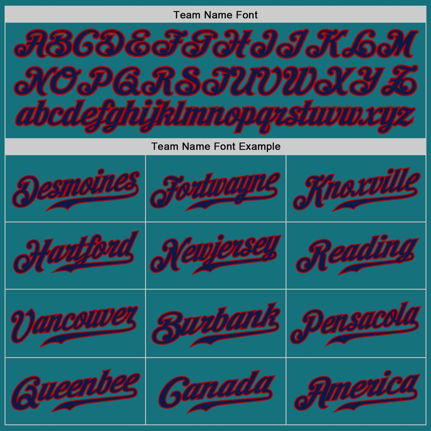 Custom Teal Navy-Red Authentic Baseball Jersey