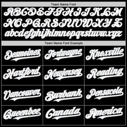 Custom Black White-Gray 3 Colors Arm Shapes Authentic Baseball Jersey