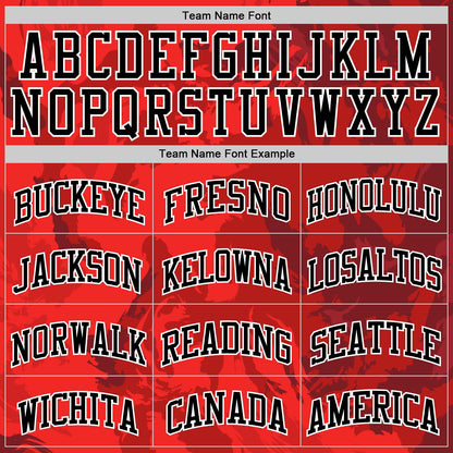 Custom Red Black-White Splash Round Neck Sublimation Basketball Suit Jersey