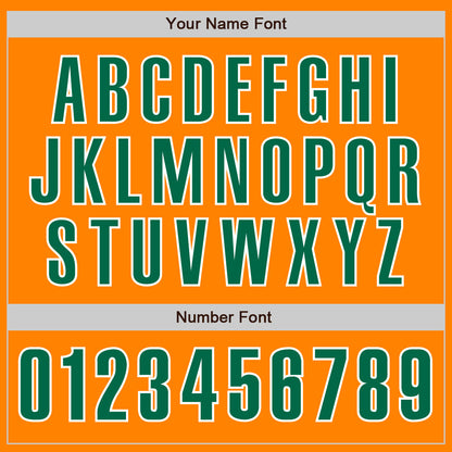 Custom Bay Orange Kelly Green-White Authentic Baseball Jersey