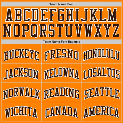 Custom Bay Orange Brown-White Authentic Basketball Jersey