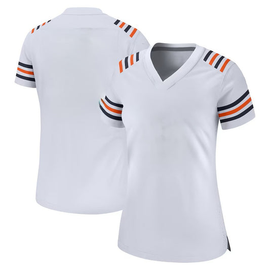 Custom Women's Bears White Vapor F.U.S.E. Limited Exact Replica Football Jersey
