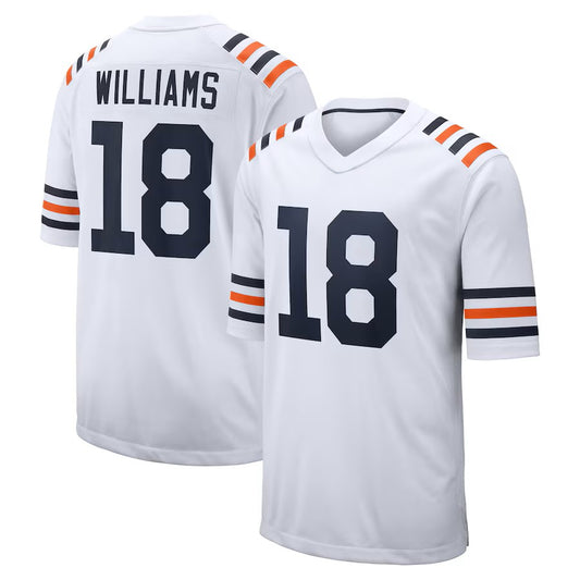 Custom Men's Bears White Vapor F.U.S.E. Limited Exact Replica Football Jersey