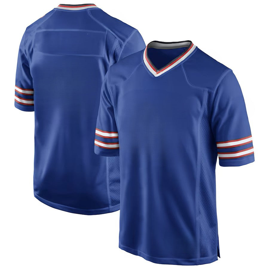 Custom Men's Bills Royal/White/Red Exact Replica Football Jersey
