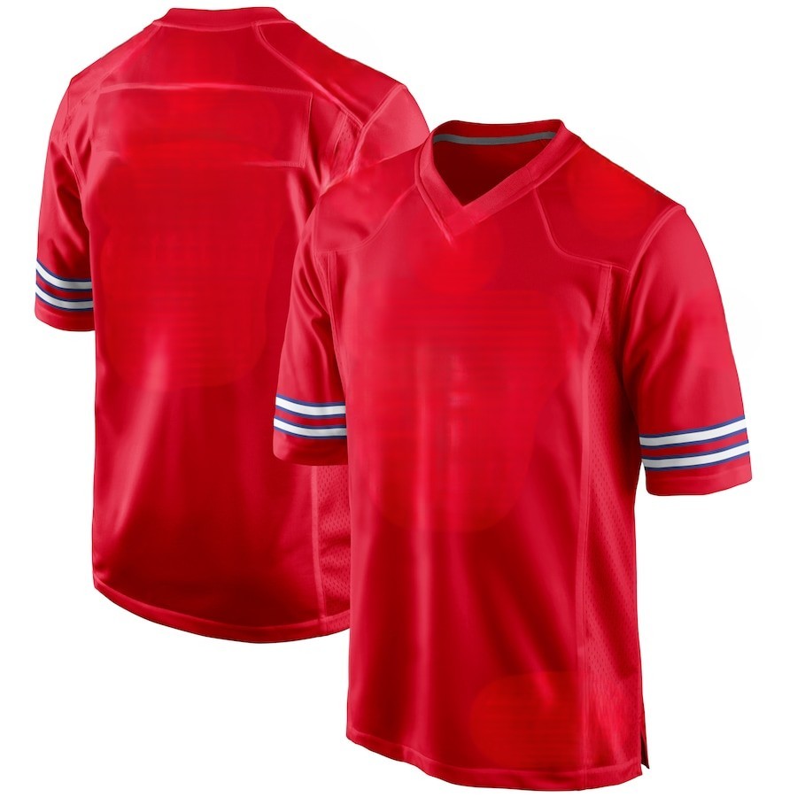 Custom Men's Bills Royal/White/Red Exact Replica Football Jersey