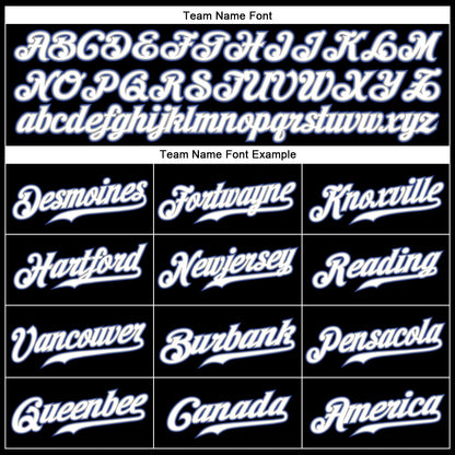 Custom Black Royal Pinstripe White-Gray Authentic Baseball Jersey