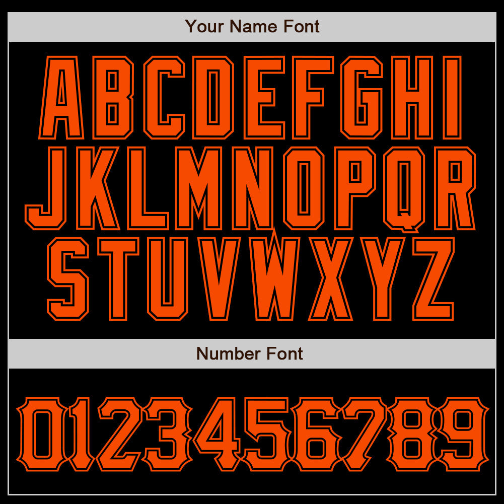 Custom Black Orange Pinstripe Orange-Black Authentic Baseball Jersey