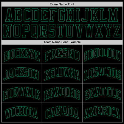 Custom Black Black-Kelly Green Authentic Throwback Basketball Jersey