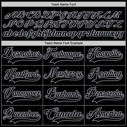 Custom Black Gray Hockey Lace Neck Jersey