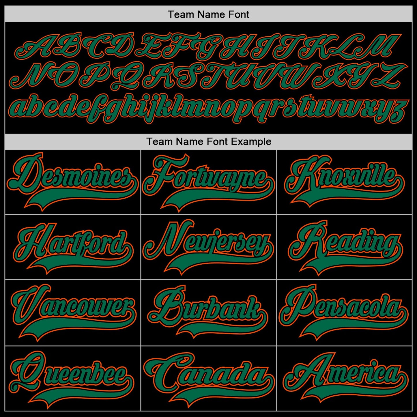 Custom Black Kelly Green-Orange Hockey Lace Neck Jersey