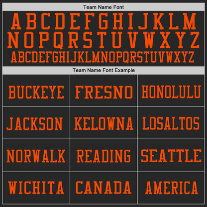 Custom Black White-Orange Mesh Authentic Football Jersey