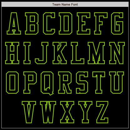 Custom Black Neon Green Authentic Baseball Jersey