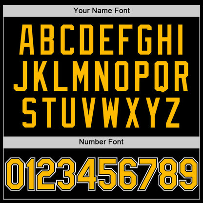 Custom Black Gold-White Authentic Basketball Jersey
