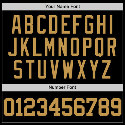 Custom Black Old Gold Authentic Basketball Jersey