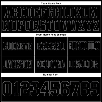 Custom Black Steel Gray Mesh Authentic Football Jersey