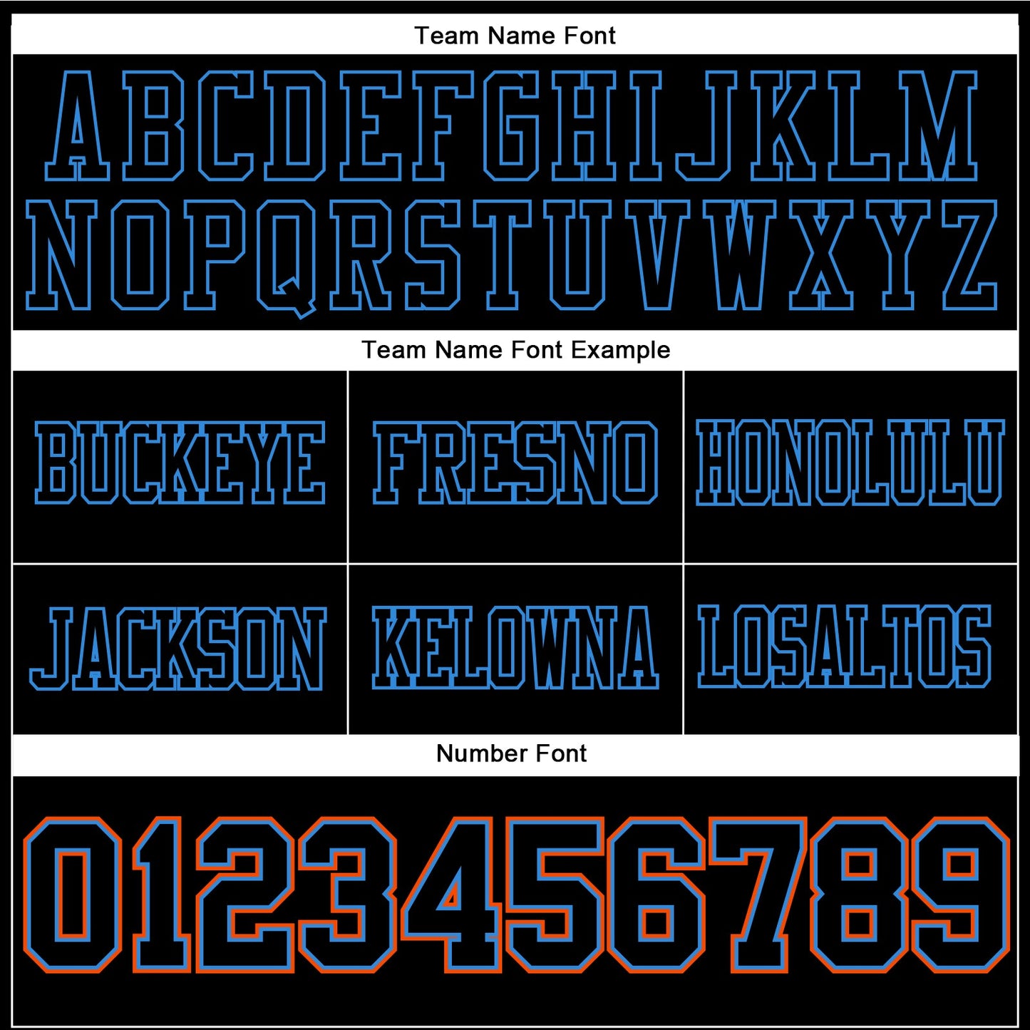 Custom Black Powder Blue-Orange Mesh Authentic Football Jersey