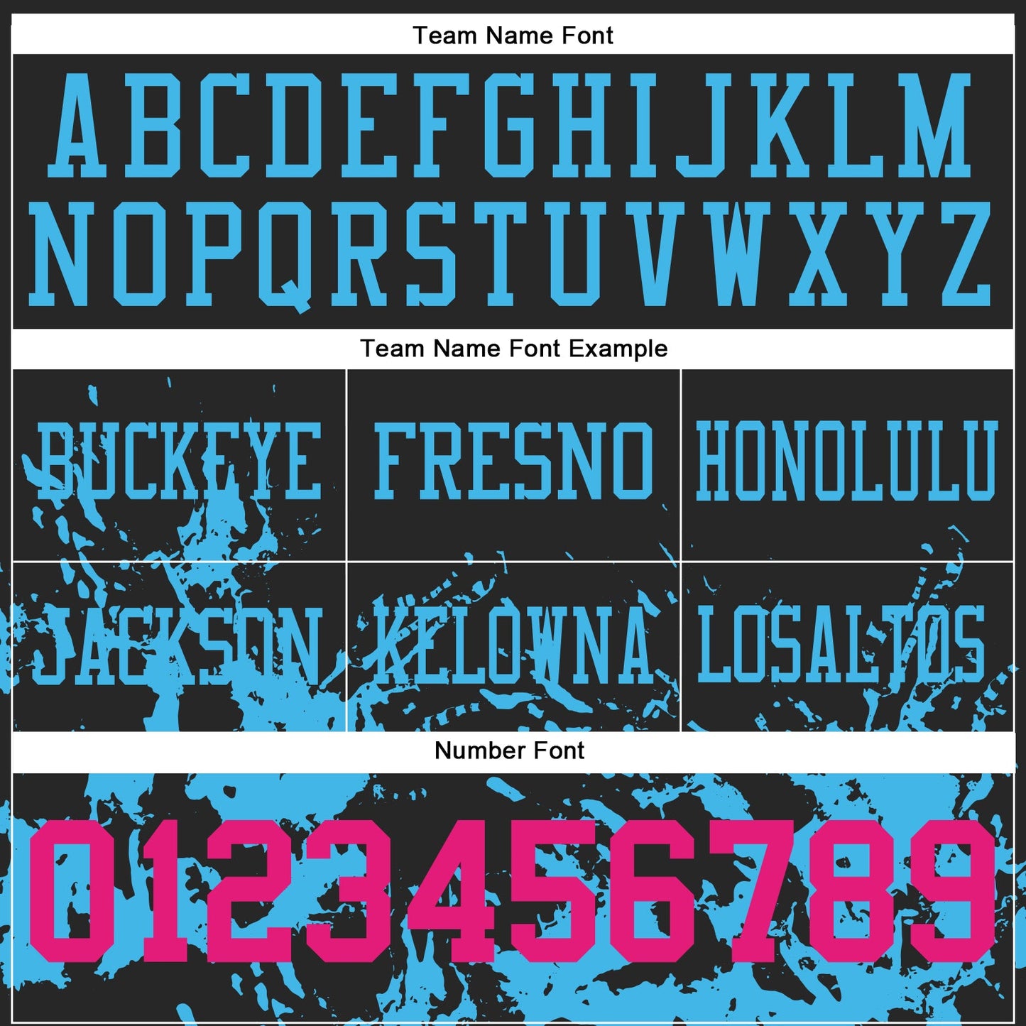 Custom Black Hot Pink-Sky Blue Splash Mesh Authentic Football Jersey