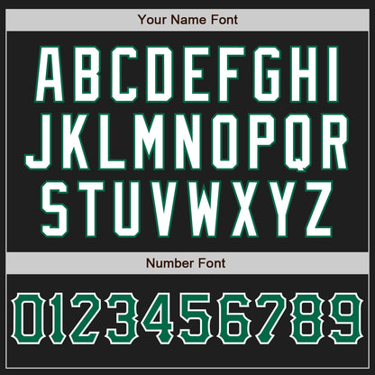 Custom Black Kelly Green-White Authentic Baseball Jersey
