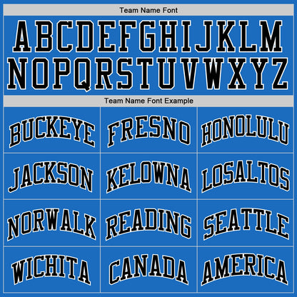 Custom Blue Black-White Authentic Throwback Basketball Jersey