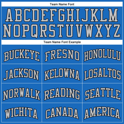 Custom Blue Gray-Black Authentic Throwback Basketball Jersey