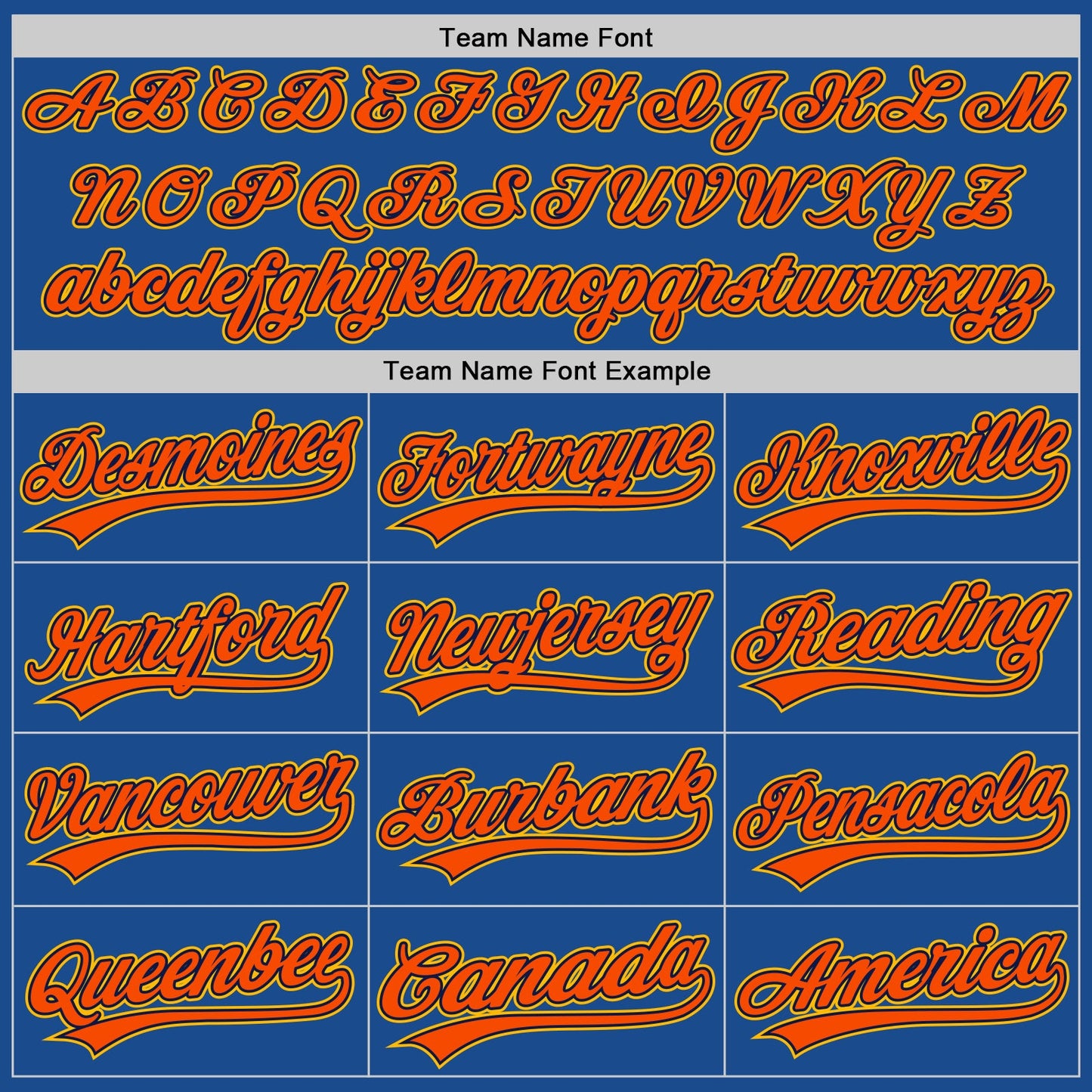 Custom Blue Gold Navy-Orange Authentic Throwback Baseball Jersey