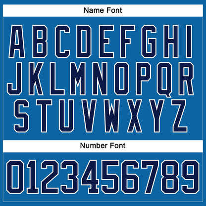 Custom Blue Navy-White Hockey Jersey