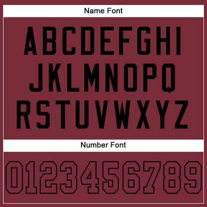 Custom Burgundy Burgundy-Black Mesh Authentic Football Jersey