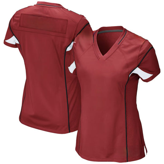 Custom Women's Cardinals Red/Black Vapor Limited Exact Replica Football Jersey