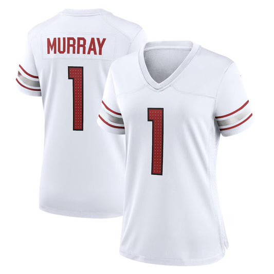 Custom Women's Cardinals Black/White Exact Replica Football Jersey