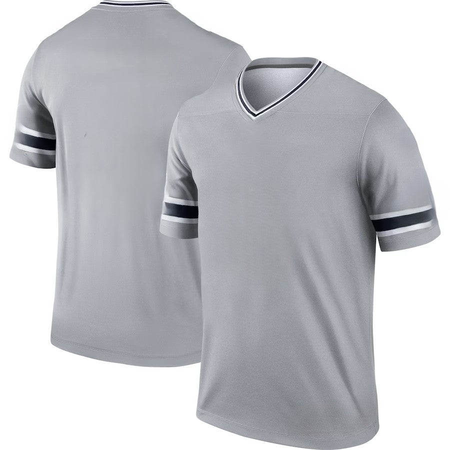 Custom Men's Cowboys Nevy/Gray Exact Replica Football Jersey