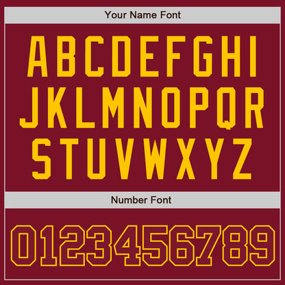Custom Crimson Crimson-Gold Authentic Baseball Jersey