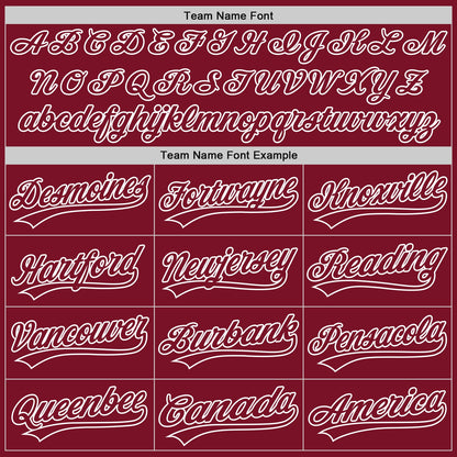 Custom Crimson Crimson-White Authentic Baseball Jersey