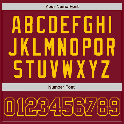 Custom Crimson Crimson-Gold Authentic Baseball Jersey
