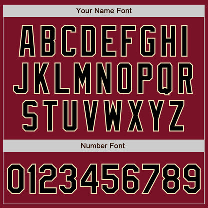 Custom Crimson Black-City Cream Authentic Baseball Jersey