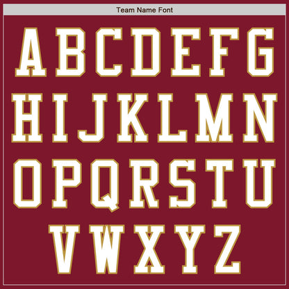 Custom Crimson White-Old Gold Authentic Baseball Jersey