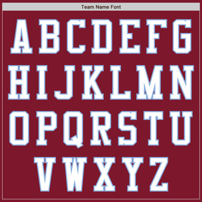 Custom Crimson White-Light Blue Authentic Baseball Jersey